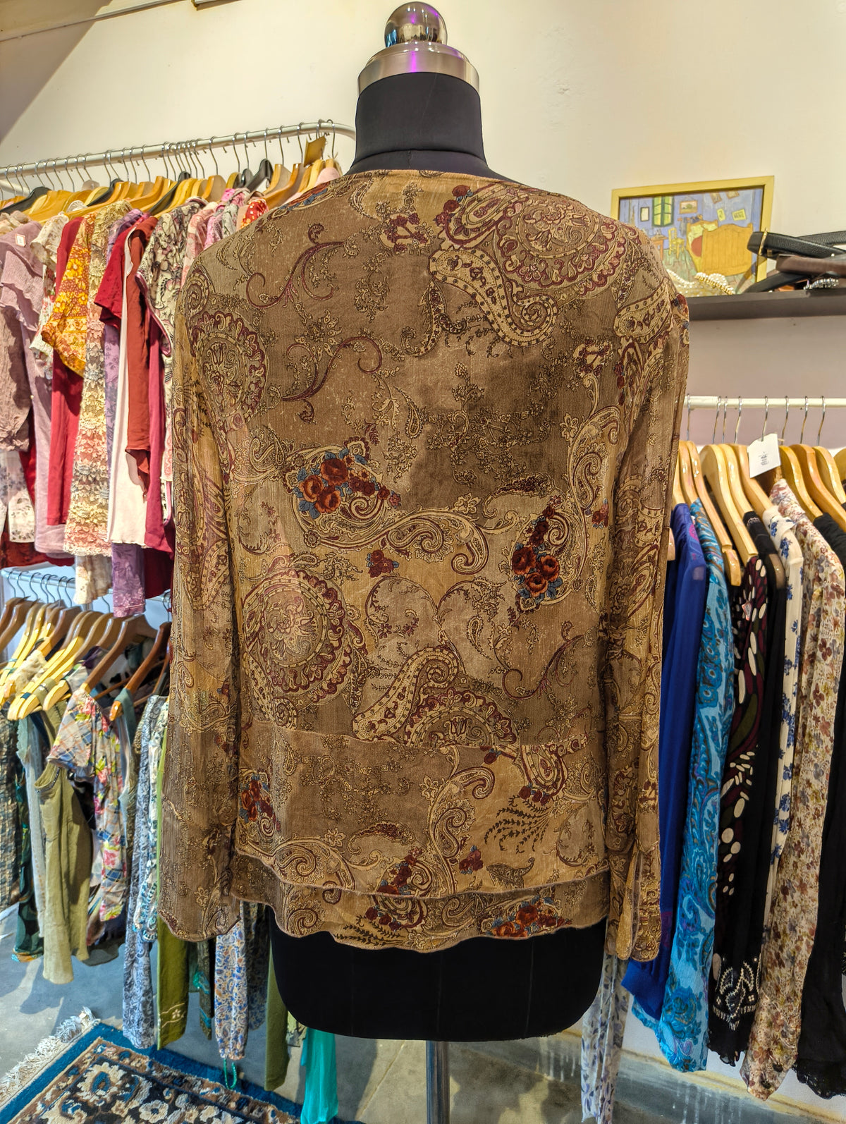 Paisley baroque top