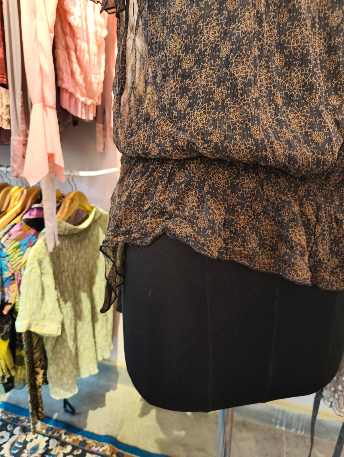 Silk baroque top