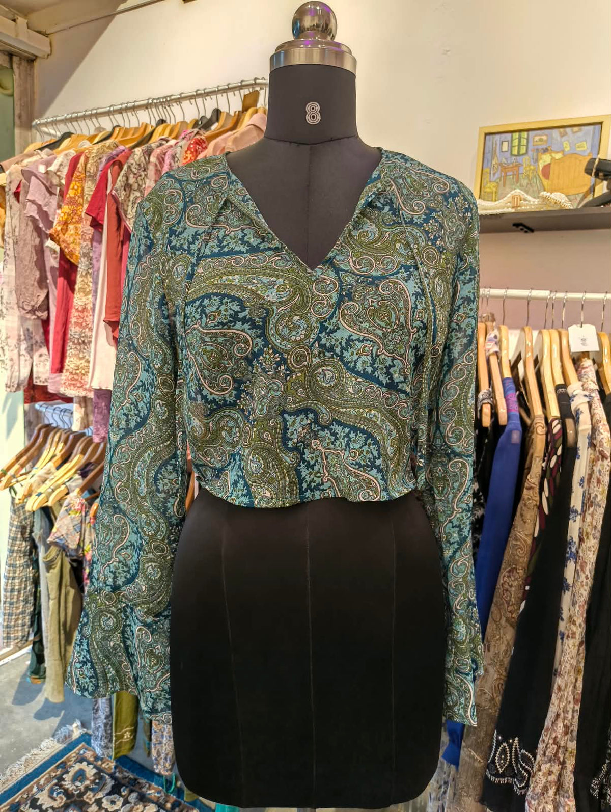 Indie flared sleeves top
