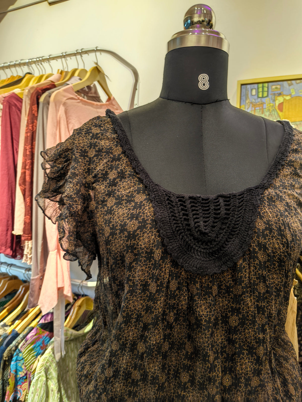 Silk baroque top