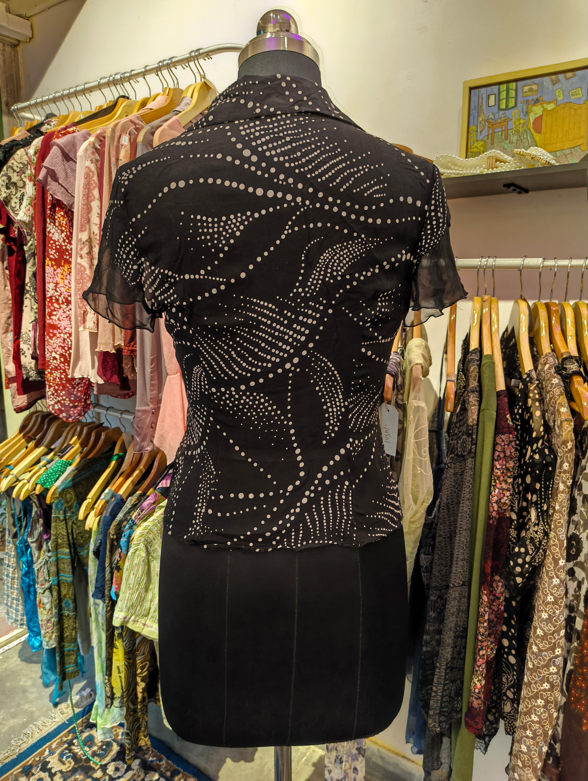 Ditsy silk shirt