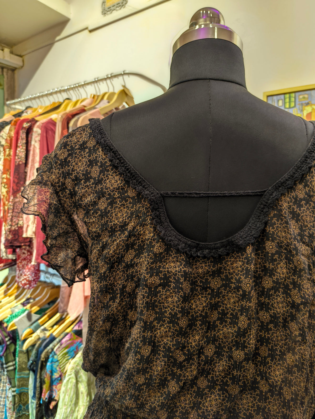 Silk baroque top