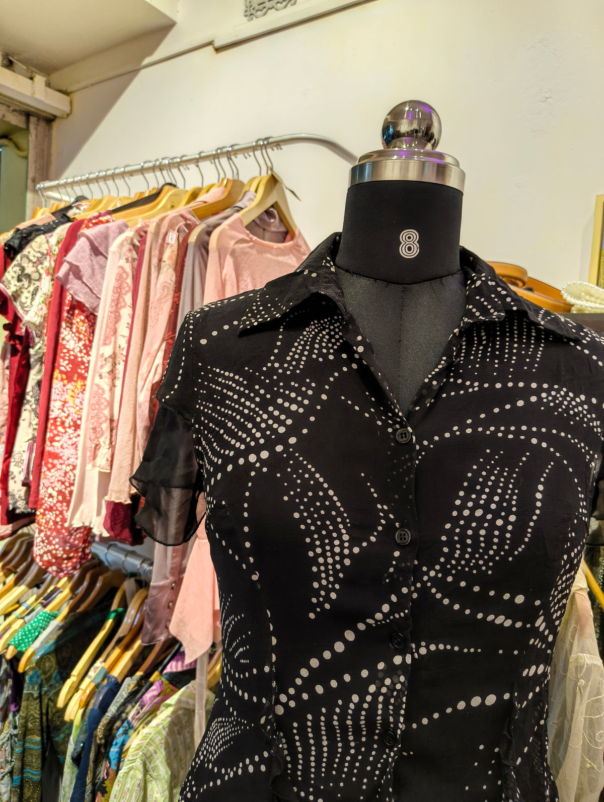 Ditsy silk shirt