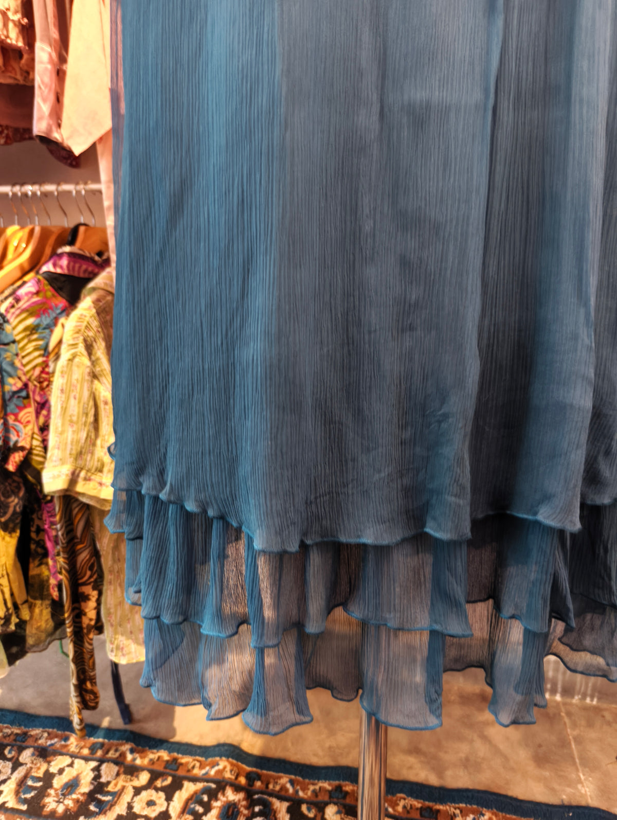 Esprit beaded neck 100 percent silk dress