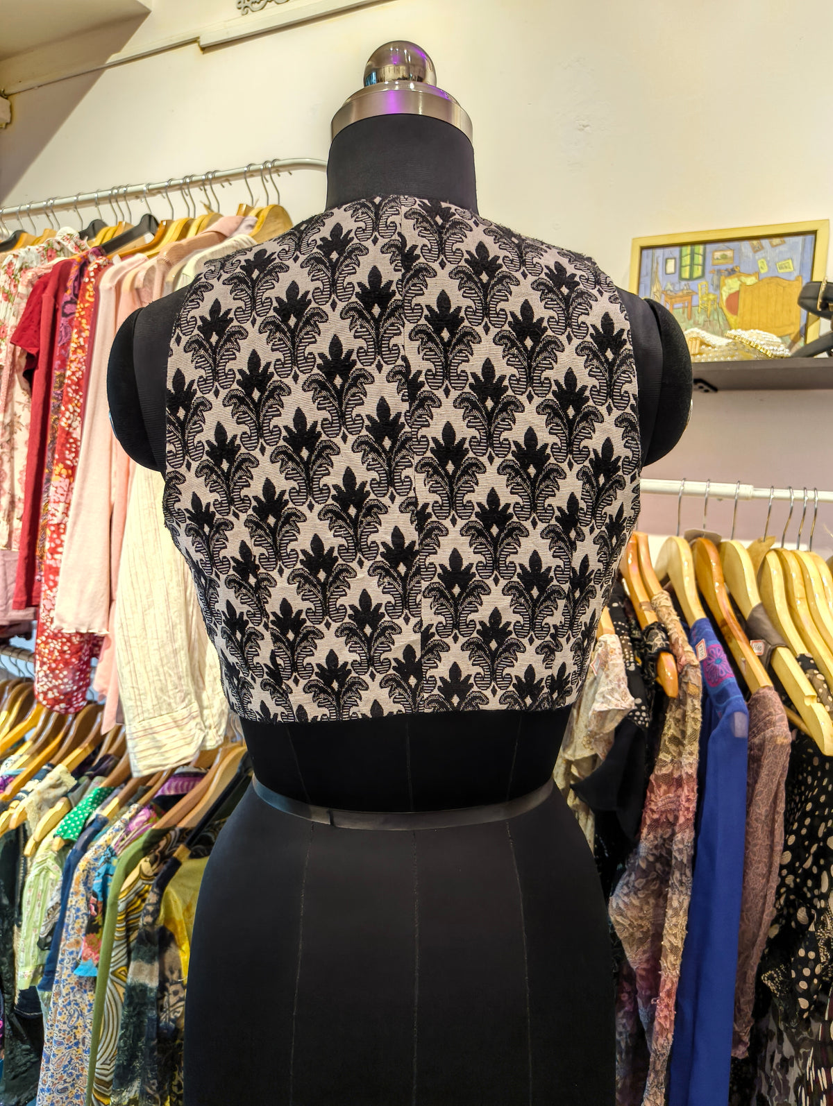 Vintage front button top