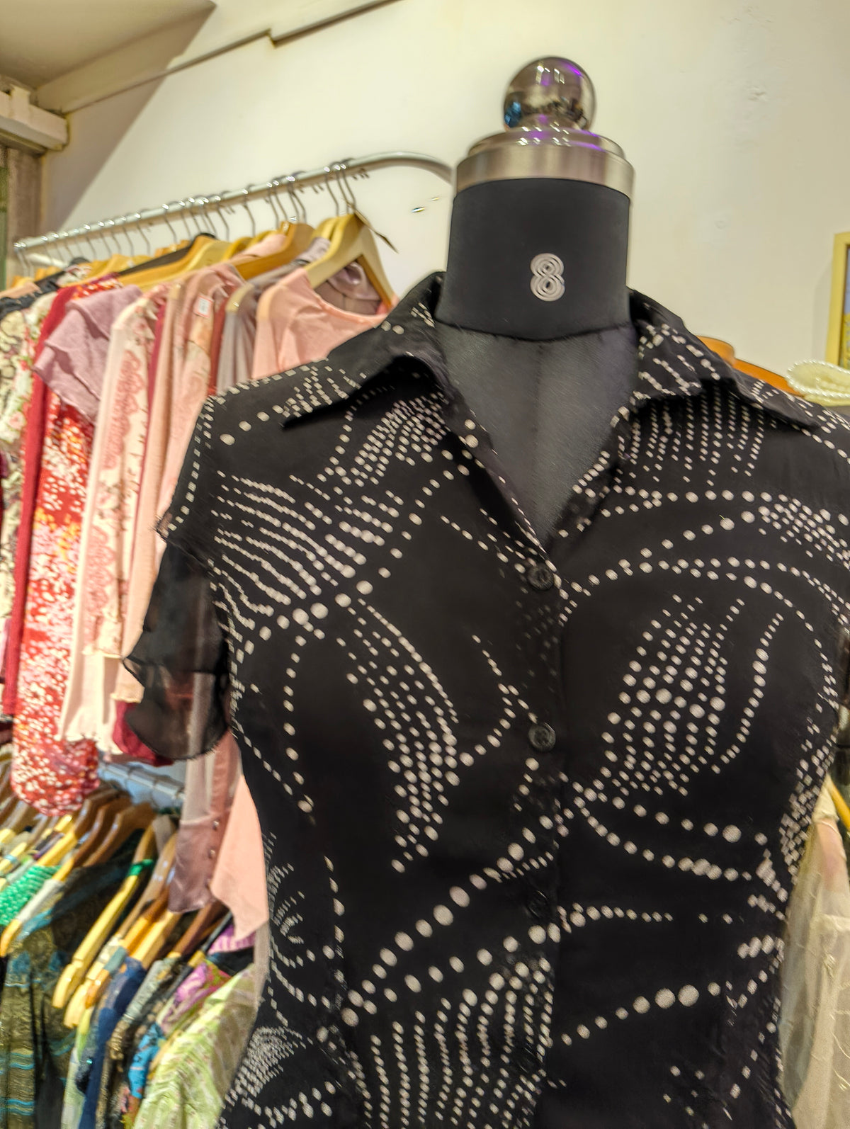 Ditsy silk shirt